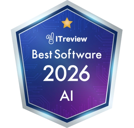 ITreview Best Software 2026 AI award badge