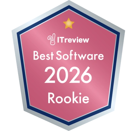 ITreview Best Software 2026 Rookie award badge