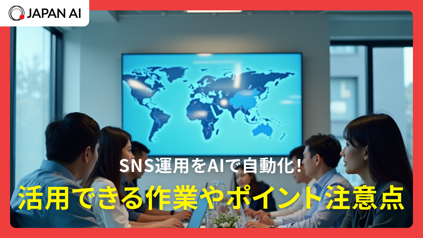 SNS運用をAIで効率化・自動化する方法は？活用できる業務や注意点