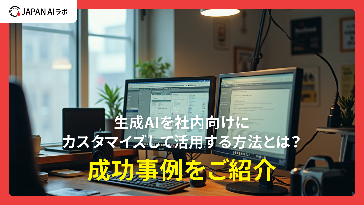 生成AIを社内向けにカスタマイズして活用する方法とは？成功事例を紹介