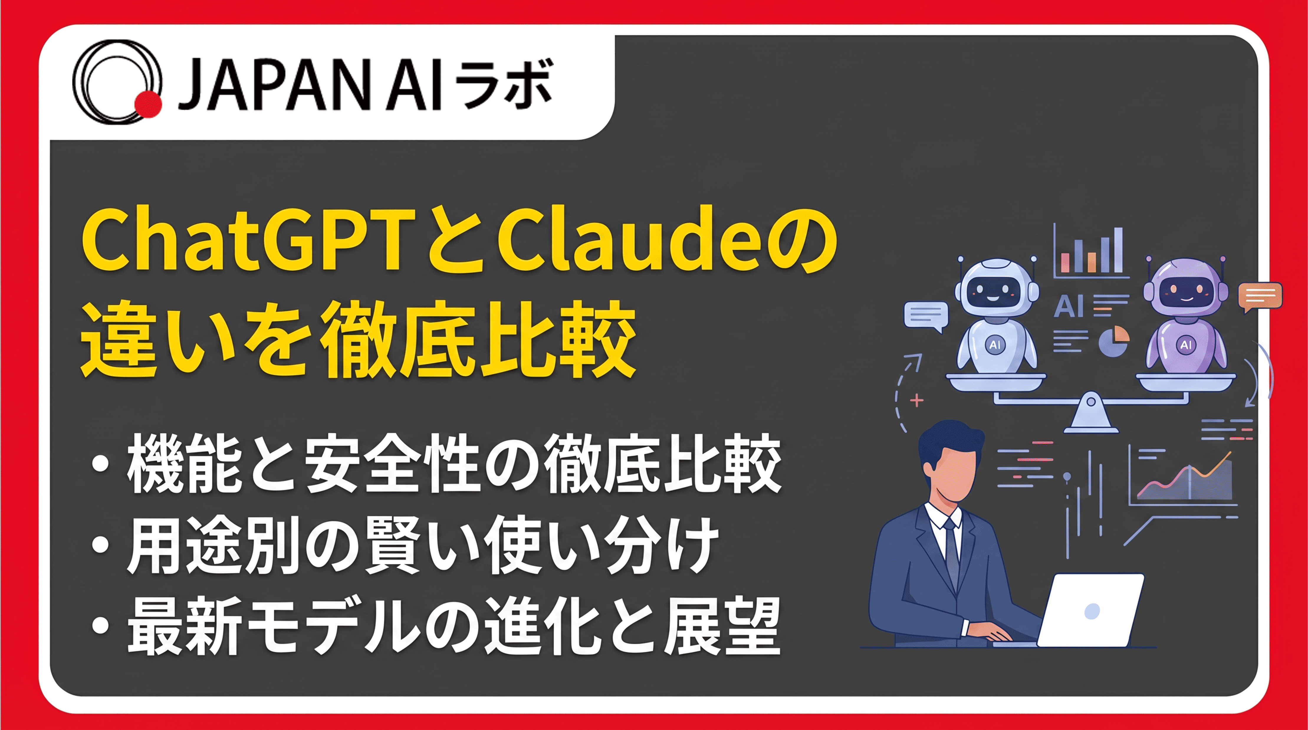 ChatGPTとClaudeの違いを徹底比較！機能・料金・用途別の使い分けガイド