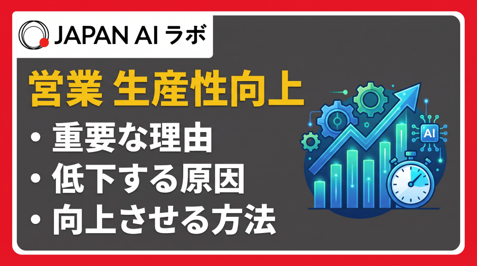 営業生産性とは？